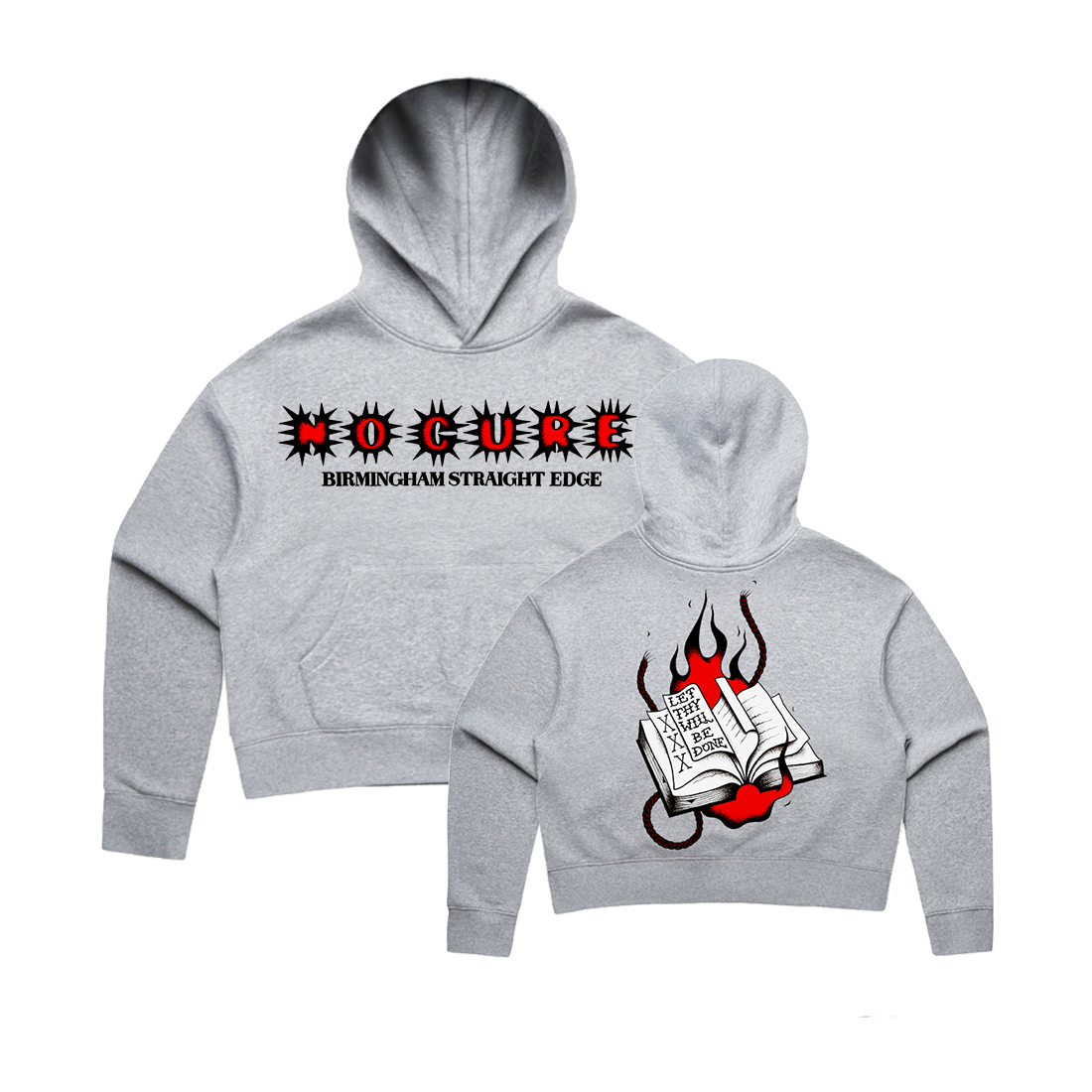 Thy Will Be Done Cropped Hoodie